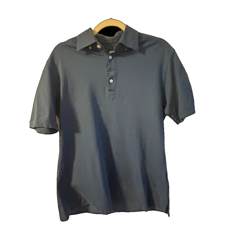 Men's Blue Eton Short Sleeve - Like New Size M